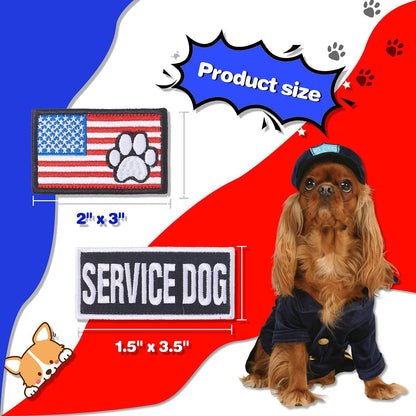 10 Pieces Service Dog Patches - Pampered Pets