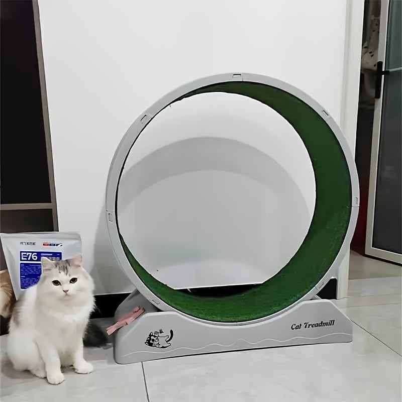 1pc Indoor Assembly Of Cat Roller Treadmill, Silent Fitness Cat Running Wheel, Plastic Treadmill For Pet Cats