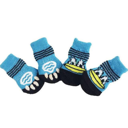 4Pcs Set Knitted Pet Socks - Pampered Pets