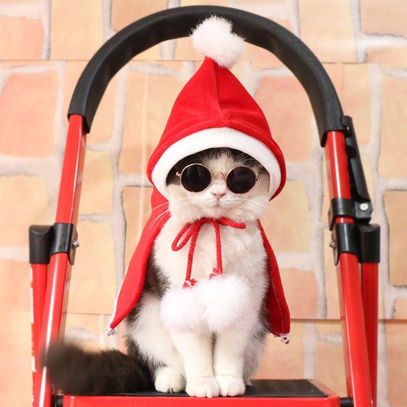 Cat christmas clothes pet cape - Pampered Pets