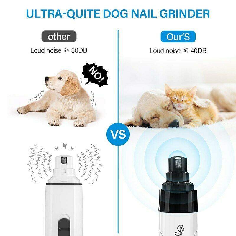 Pet Dog Cat Nail Paws Grinder Trimmer Tool Grooming Care Clipper Electric Kit - Pampered Pets