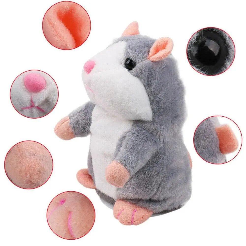 Talking Hamster Electronic Plush Mouse Pet Speak Sound Record Toy - Pampered Pets