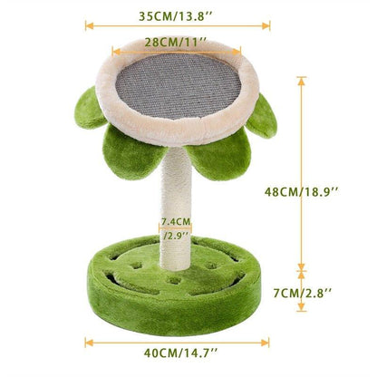 Dropshipping Adequate Cactus Cat Scratching Post with Sisal Rope Cat Scratcher Cactus for Young and Adult Cats climbing frame - Pampered Pets