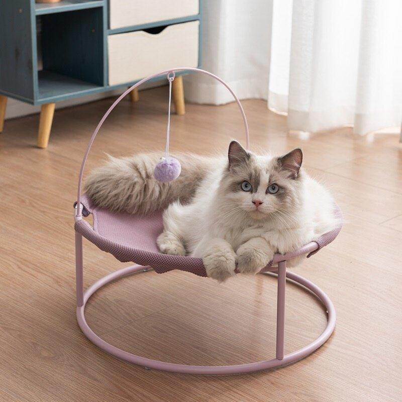 SHUANGMAO Cat Bed House Pet Small Cats Hammock Beds Mat for Kitten Window Lounger Indoor Nest Kennel Sleeping Puppy Cushion - Pampered Pets