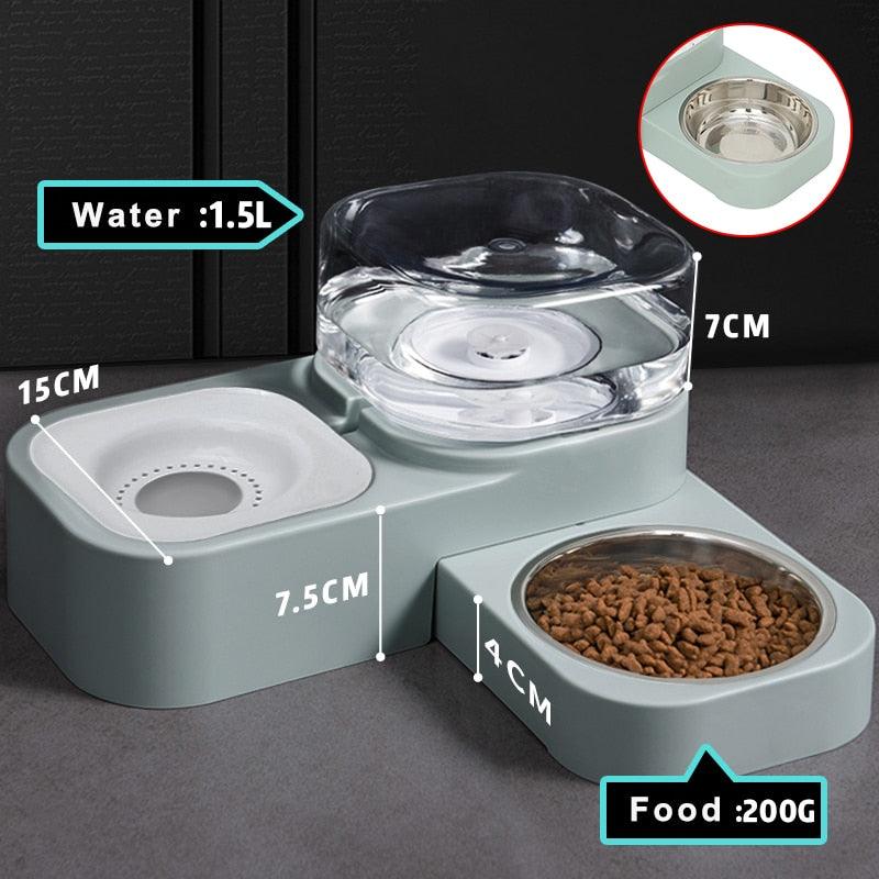 Hoopet Cat Bowl Dog Water Feeder Bowl Cat Kitten Drinking Fountain Food Dish Pet Bowl Goods - Pampered Pets