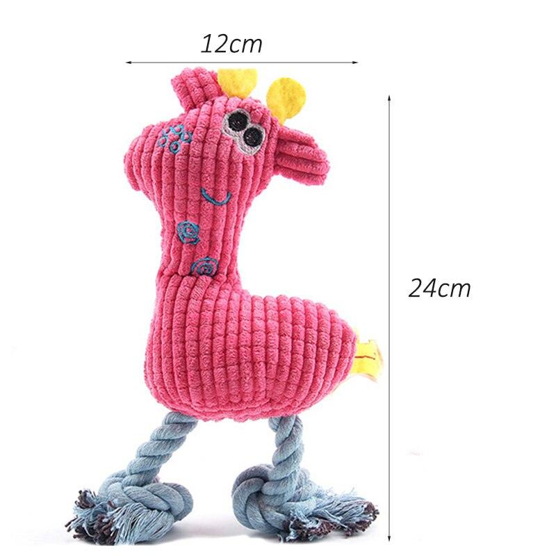 Plush Flamingo Pet Squeaky Toys for Small Dogs Clean Teeth Puppy Dog Chew Toy Squeak Pets Accessories Dog Supplies Octopus Chick - Pampered Pets