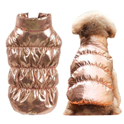 Warm Dog Clothes Winter Fleece Inside Bulldog Pet Vest Puppy Outfit Dog Jackets Windproof 8 Color Clothes for Medium Large Dogs - Pampered Pets