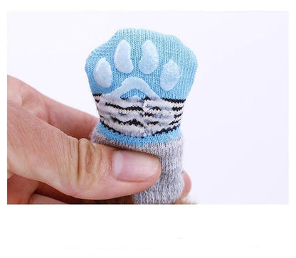 Pets anti-Slip socks set for small dog cats puppy warm calcetines de perro para skarpetki pieski Meias pet szczeniak skarpetka - Pampered Pets