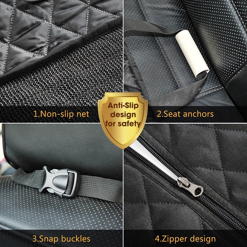 Dog Car Seat Cover Waterproof Dog Car Accessories Pet Dog Carrier Car Hammock Cushion Protector Travel Rear Back Seat Mat - Pampered Pets