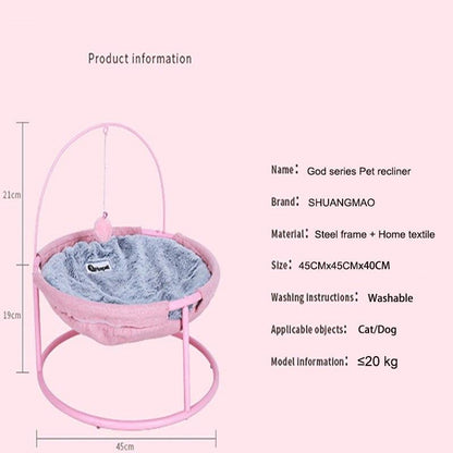 SHUANGMAO Cat Bed House Pet Small Cats Hammock Beds Mat for Kitten Window Lounger Indoor Nest Kennel Sleeping Puppy Cushion - Pampered Pets