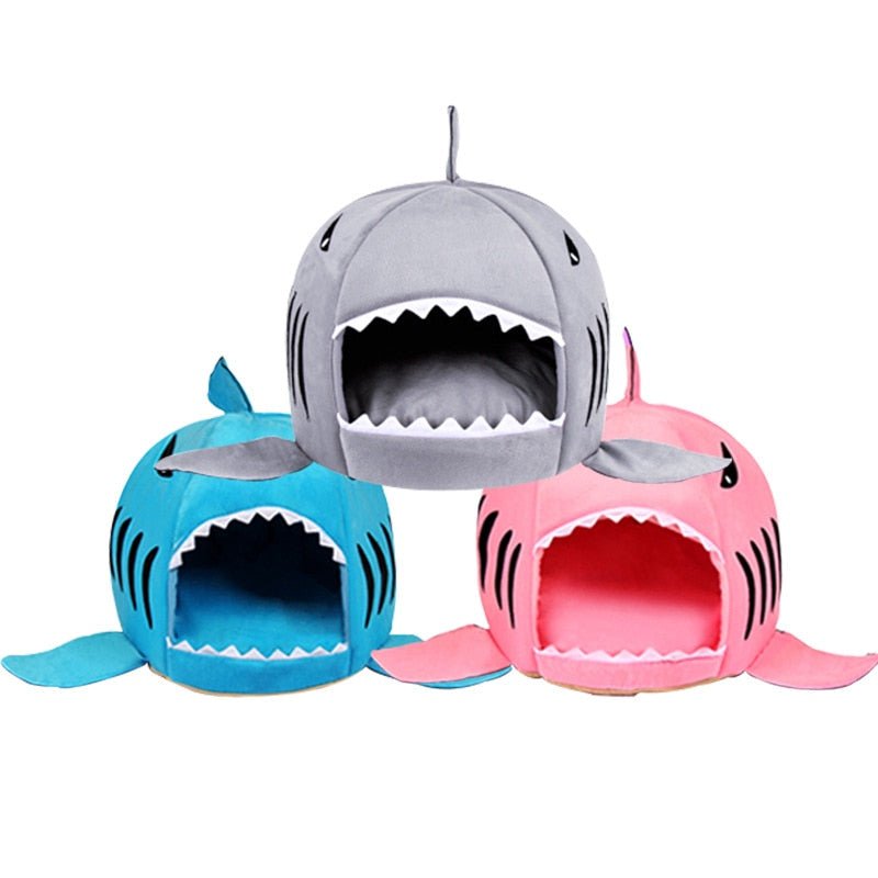 Shark Pet House Dog Bed For Dogs Cats | Pampered Pets