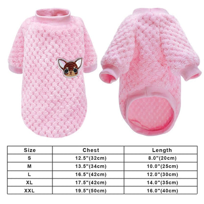 Puppy Dog Clothes Winter Warm Pet Dog Cat Clothes Hoodies For Small Dogs Cats Chihuahua Yorkshire Coat Outfit Pet Clothing | Pampered Pets