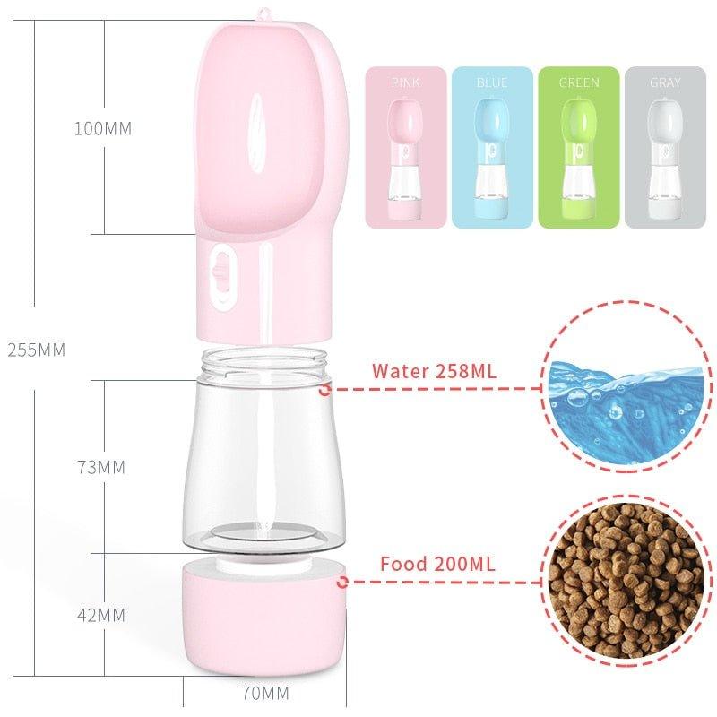 Hoopet Huisdier Fles Hond Water Feeder Kom Draagbare Water Voedsel Fles Huisdieren Outdoor Reizen Drinken Hond Kommen Water Kom Voor honden - Pampered Pets