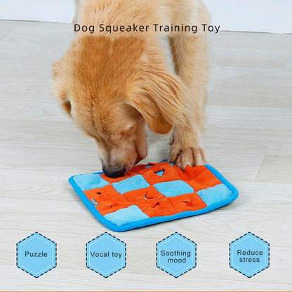 Pet Dog Snuffle Mat Pet Sniffing Training Blanket Detachable Fleece Pads Dog Mat Relieve Stress Nosework Puzzle Toy Pet Nose Pad - Pampered Pets