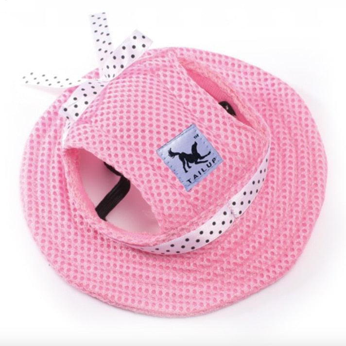 Pet Dog Cat Cap Breathable Summer Sunhat Cloth Mesh Canvas Hat For Small Medium Dogs Cats Caps Pet Products - Pampered Pets