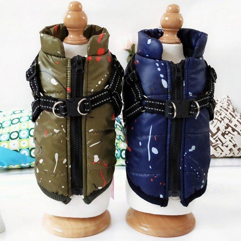 Winter Dog Clothes Waterproof Pet Warm Padded Vest Zipper Jacket Coat For Small Medium Large Dogs Chihuahua Pug Ropa Para Perros - Pampered Pets