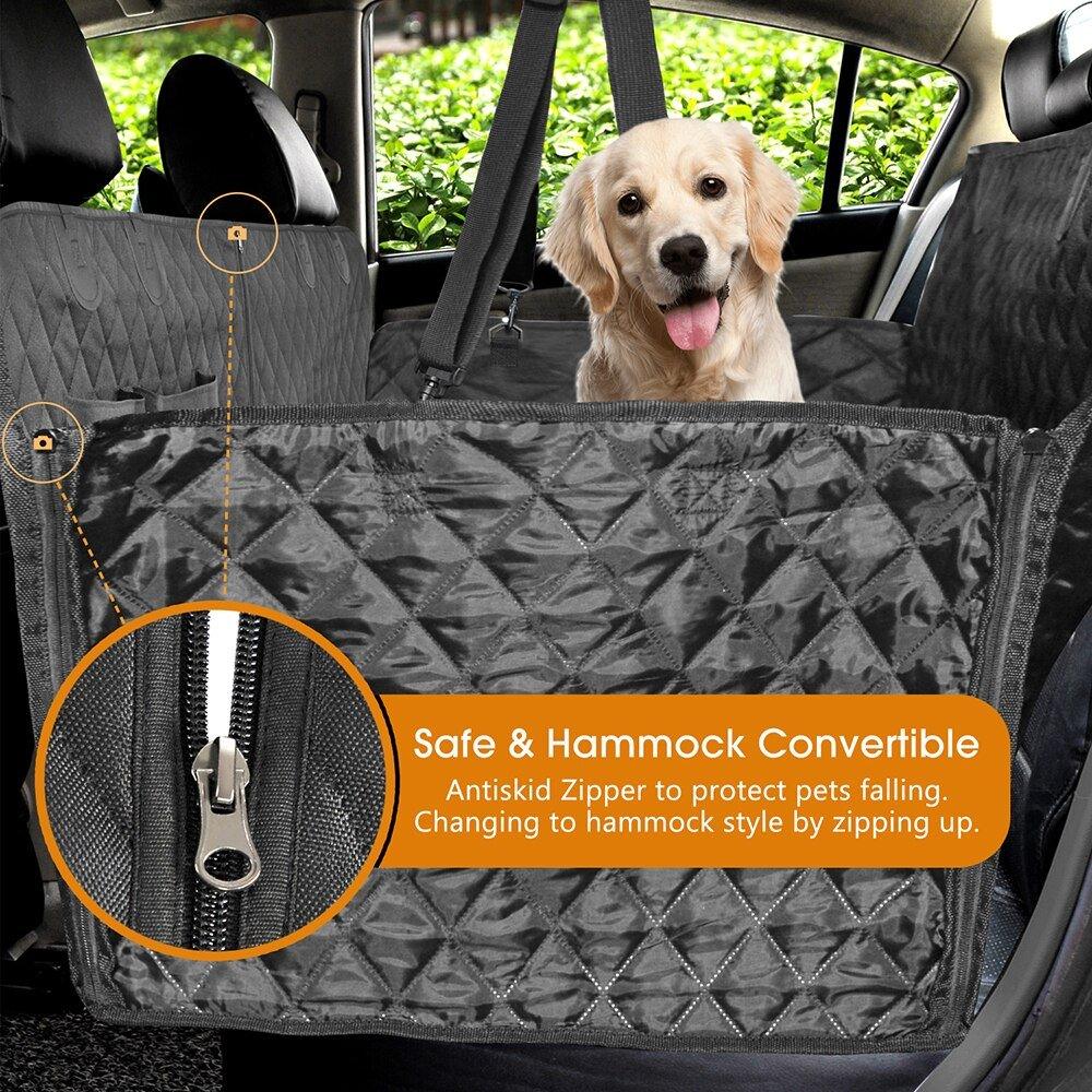 Dog Car Seat Cover Waterproof Dog Car Accessories Pet Dog Carrier Car Hammock Cushion Protector Travel Rear Back Seat Mat - Pampered Pets