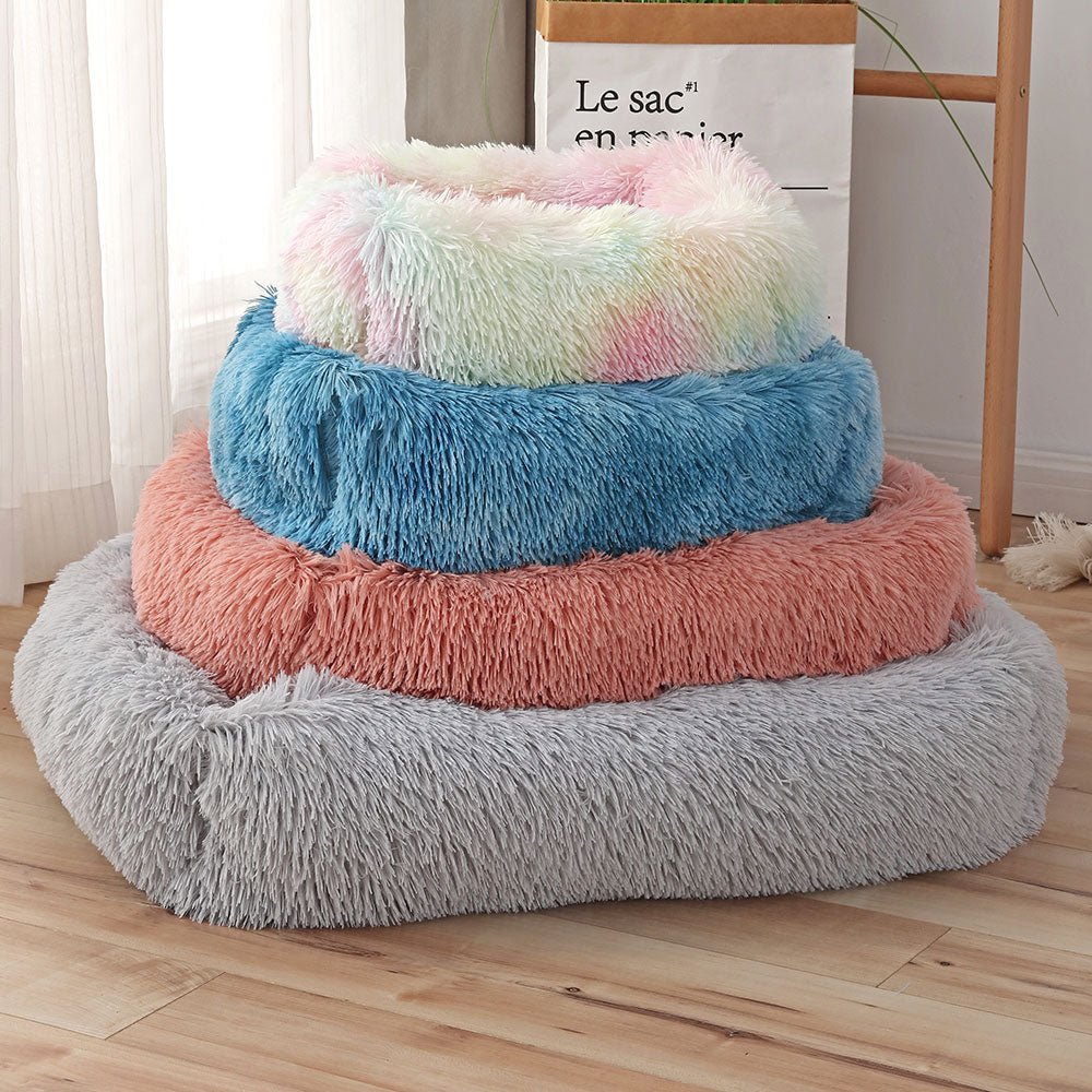 Square Dog Beds Long Plush Solid Color Pet Beds Cat Mat For Little Medium Large Pets Super Soft Winter Warm Sleeping Mats - Pampered Pets
