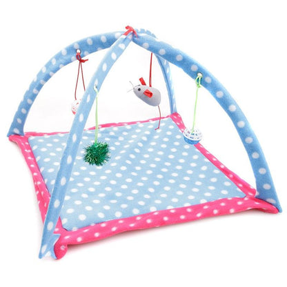 Cat Toys Portable Cat Tent Funny Pet Toys Mobile Activity Pets Play Bed Toys Cat Play Mat Blanket House Foldable Kitten Tents - Pampered Pets