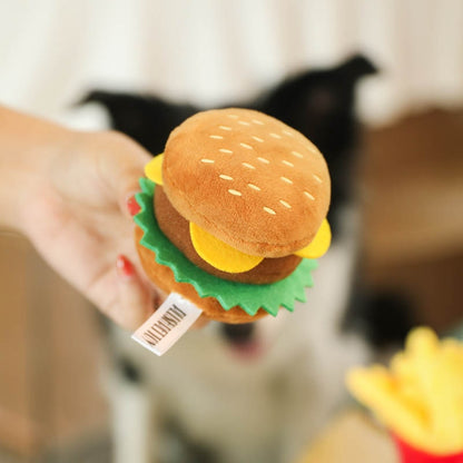 Funny Dog Toys Creative Hambuger Pet Toy Puppy Pet Play Chew Toy Dog Squeaky Toys for Dogs Cats Pets Supplies Pets Products York | Pampered Pets