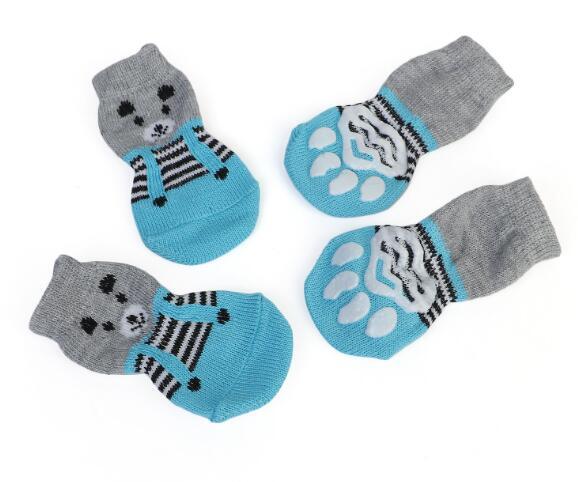 Pets anti-Slip socks set for small dog cats puppy warm calcetines de perro para skarpetki pieski Meias pet szczeniak skarpetka - Pampered Pets