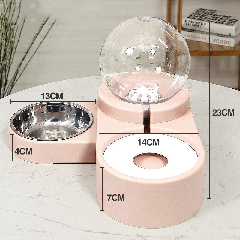 HOOPET Pet Bubble Automatic Cat Water Fountain For Pets Water Dispenser Large Drinking Bowl Cat Drink 2.8L No Electricity - Pampered Pets