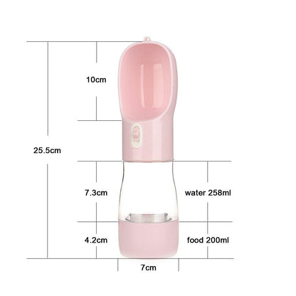 Hoopet Huisdier Fles Hond Water Feeder Kom Draagbare Water Voedsel Fles Huisdieren Outdoor Reizen Drinken Hond Kommen Water Kom Voor honden - Pampered Pets