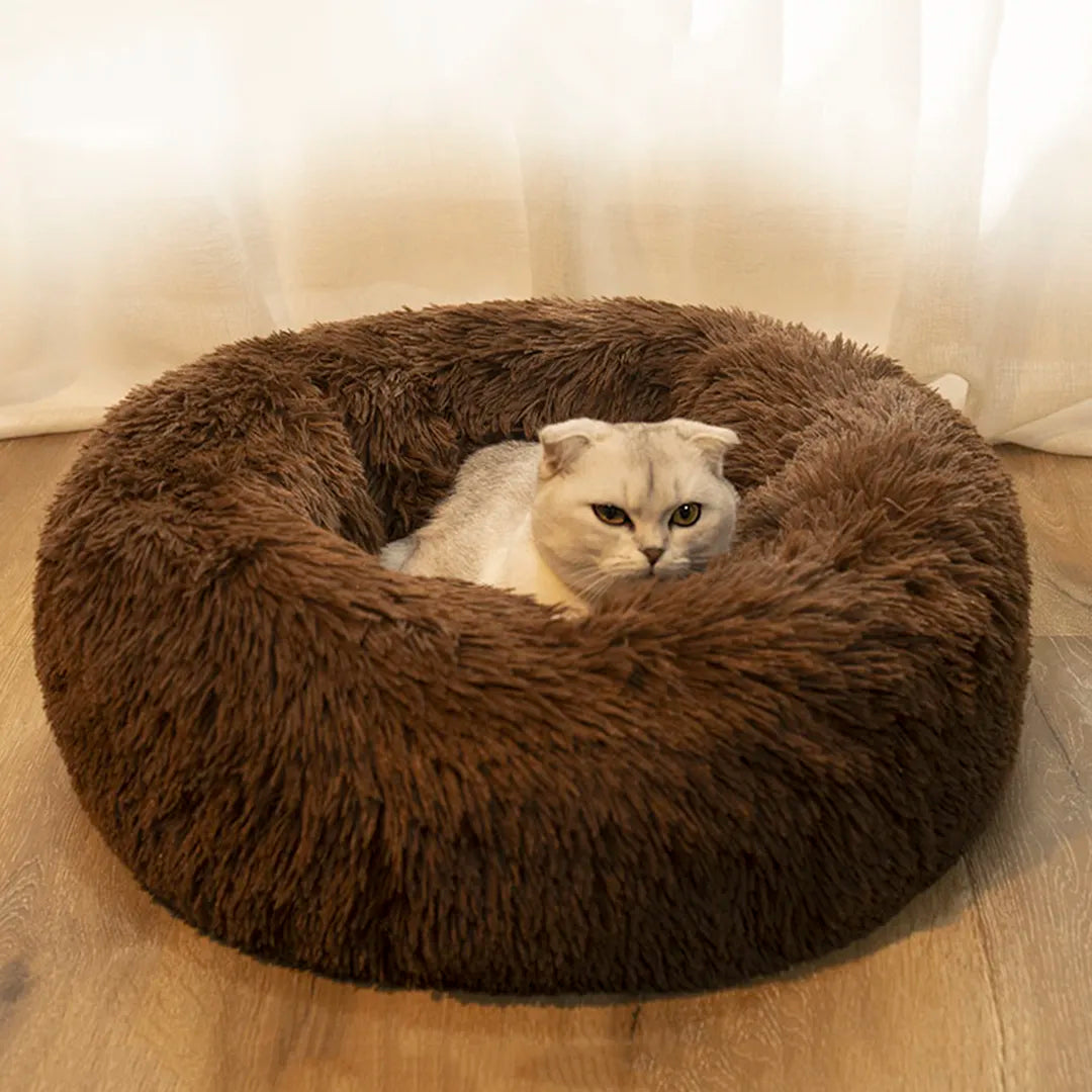 Pet Dog Bed Comfortable Donut Cuddler Round Dog Kennel Ultra Soft Washable Dog and Cat Cushion Bed Winter Warm Sofa hot sell - Pampered Pets
