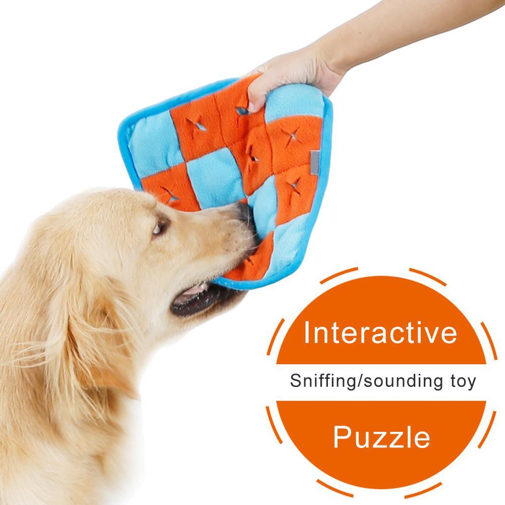 Pet Dog Snuffle Mat Pet Sniffing Training Blanket Detachable Fleece Pads Dog Mat Relieve Stress Nosework Puzzle Toy Pet Nose Pad - Pampered Pets