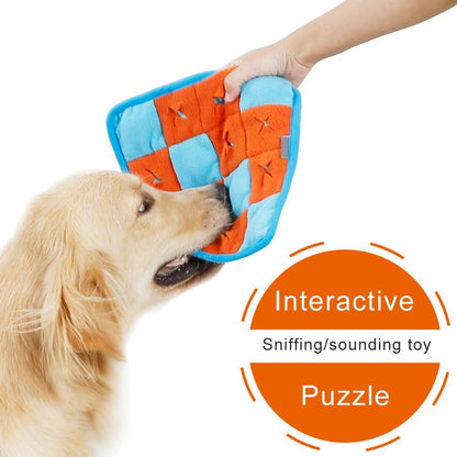 Pet Dog Snuffle Mat Pet Sniffing Training Blanket Detachable Fleece Pads Dog Mat Relieve Stress Nosework Puzzle Toy Pet Nose Pad - Pampered Pets