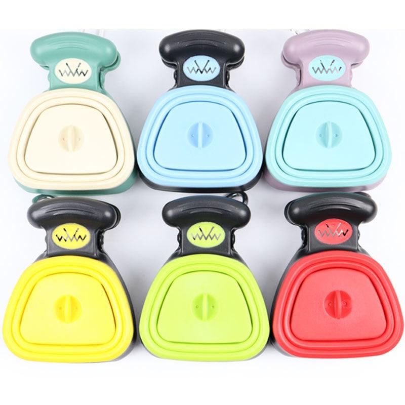 Dog Pet Travel Foldable Pooper Scooper With 1 Roll Decomposable bags Poop Scoop Clean Pick Up Excreta Cleaner - Pampered Pets