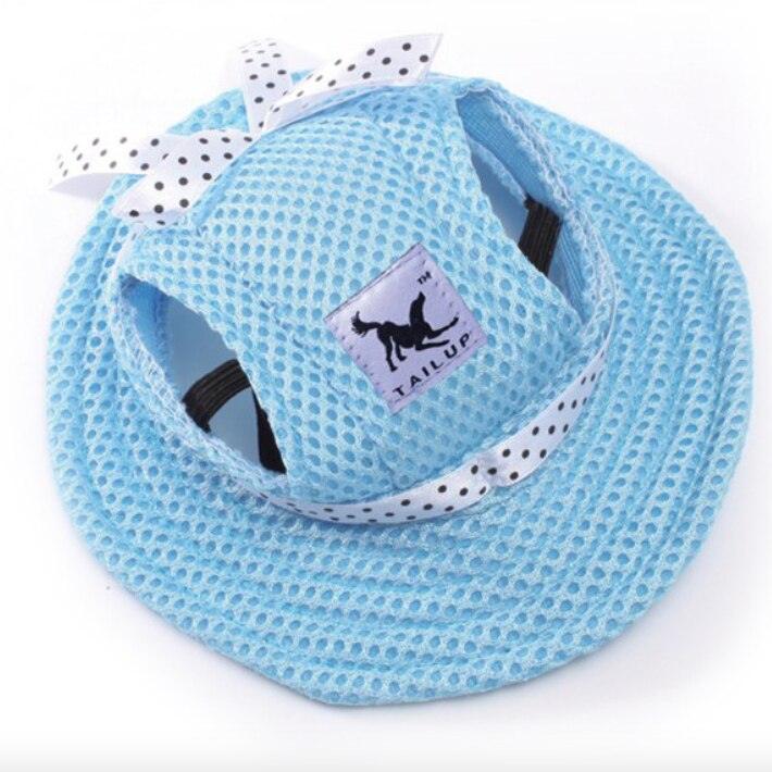 Pet Dog Cat Cap Breathable Summer Sunhat Cloth Mesh Canvas Hat For Small Medium Dogs Cats Caps Pet Products - Pampered Pets