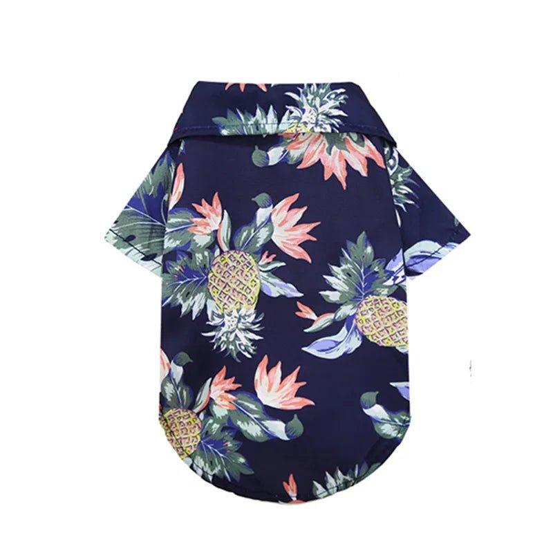 Hawaiian Style Dog Clothes Summer Pet Printed Shirt For Dog Floral Beach Shirt Dog Puppy Costume Cat Spring Clothing Pet Outfits - Pampered Pets