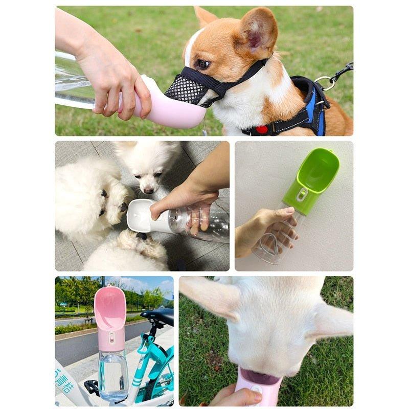 Hoopet Huisdier Fles Hond Water Feeder Kom Draagbare Water Voedsel Fles Huisdieren Outdoor Reizen Drinken Hond Kommen Water Kom Voor honden - Pampered Pets