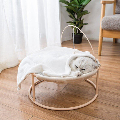 SHUANGMAO Cat Bed House Pet Small Cats Hammock Beds Mat for Kitten Window Lounger Indoor Nest Kennel Sleeping Puppy Cushion - Pampered Pets