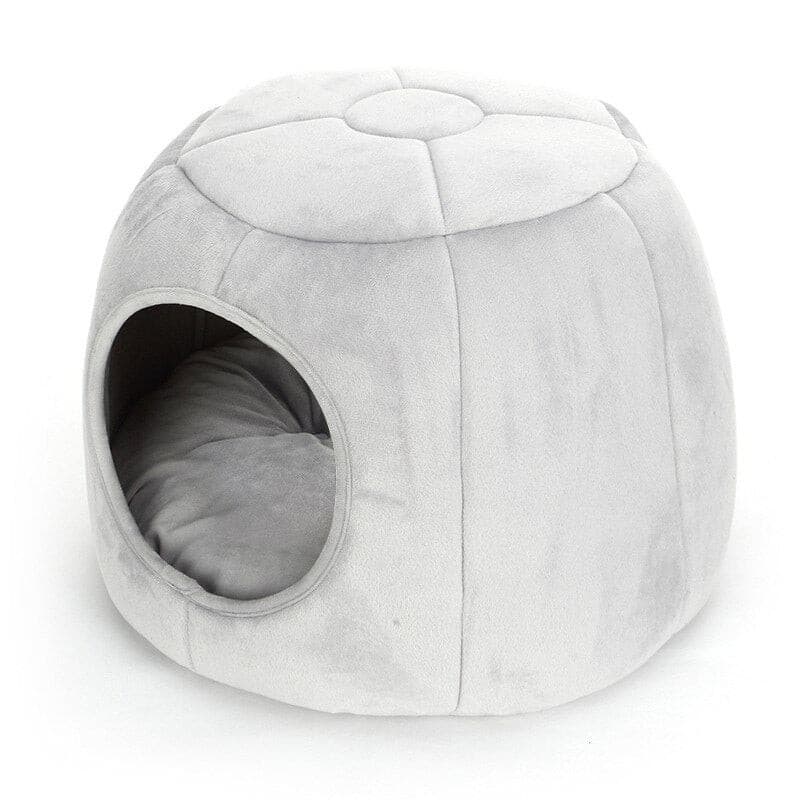 SHUANGMAO 3 Styles Cat Bed House Pet Winter Collapsible Plush Cat's Nest For Indoor Small Dogs Mat Warm Cave Sleeping Products - Pampered Pets