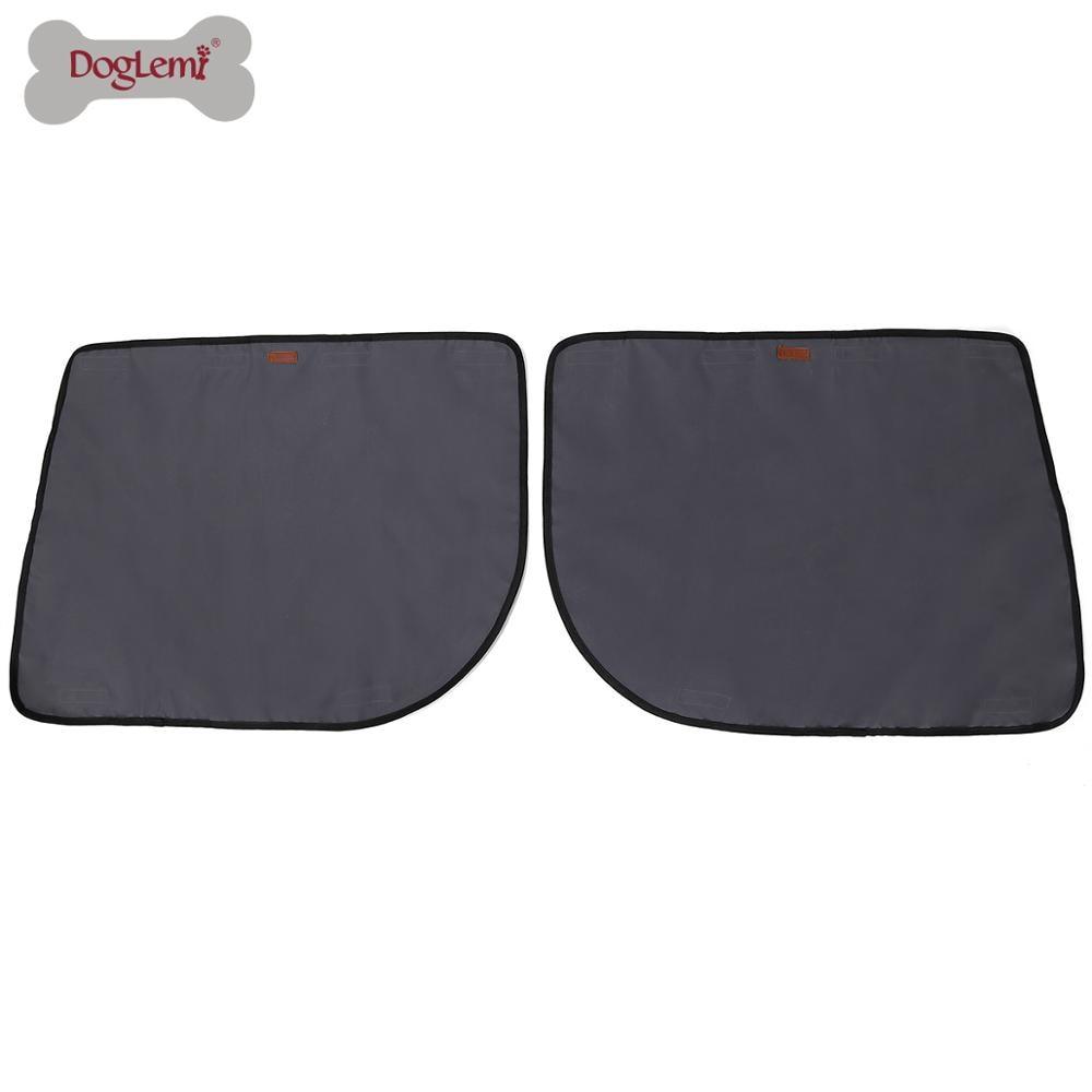 DogLemi 2pcs Pet Dog Car Door Cover Protector Waterproof 600D Oxford cloth Protection Mats Non-slip Scratch Guard for Pets dog - Pampered Pets