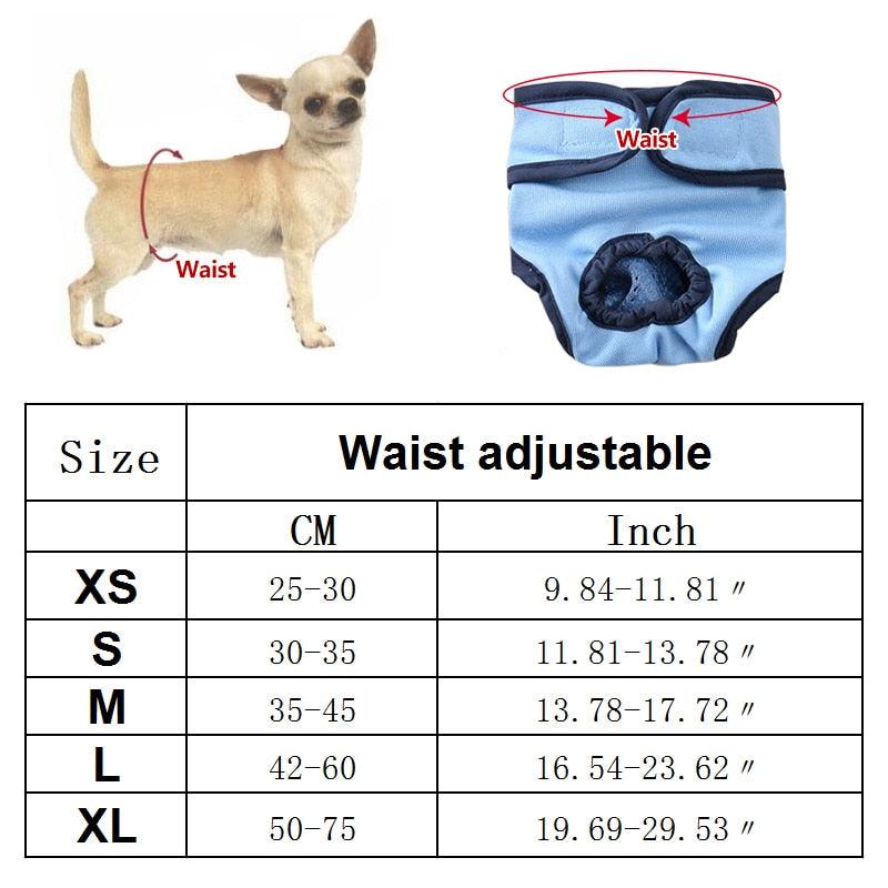 Pet Physiological Pants Diaper Sanitary Washable Female For Small Dog Panties Shorts Puppy Underwear Short Diaper Pet Underwear - Pampered Pets