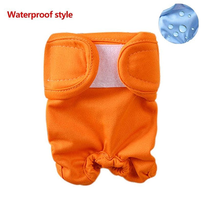 Pet Physiological Pants Diaper Sanitary Washable Female For Small Dog Panties Shorts Puppy Underwear Short Diaper Pet Underwear - Pampered Pets