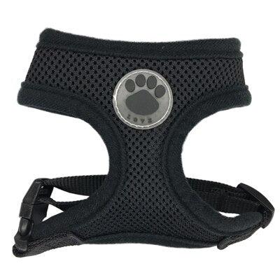 Dog Harness Paw Adjustable Soft Breathable Cat Control Nylon Mesh Vest Harness for Pet Puppy Collar Chest Strap - Pampered Pets