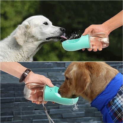 350/550ML Portable Pet Dog Water Bottle For Small Large Dogs Travel Puppy Cat Drinking Bowl Bulldog Water Dispenser Feeder - Pampered Pets