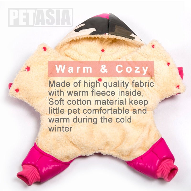 Pet Dog Clothes Winter Warm Fur Coats Waterproof Jacket Puppy Coat For French Bulldog Chihuahua Small Dogs Pets Clothing PETASIA - Pampered Pets