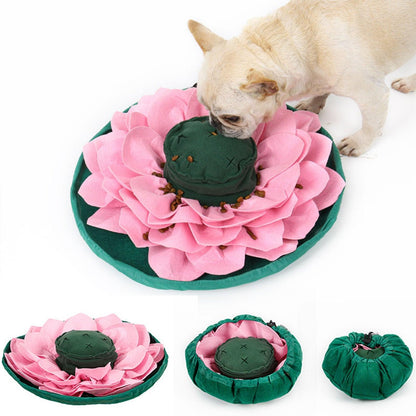 Pet Dog Snuffle Mat Pet Sniffing Training Blanket Detachable Fleece Pads Dog Mat Relieve Stress Nosework Puzzle Toy Pet Nose Pad - Pampered Pets