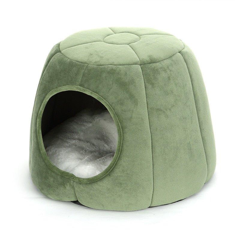 SHUANGMAO 3 Styles Cat Bed House Pet Winter Collapsible Plush Cat's Nest For Indoor Small Dogs Mat Warm Cave Sleeping Products - Pampered Pets