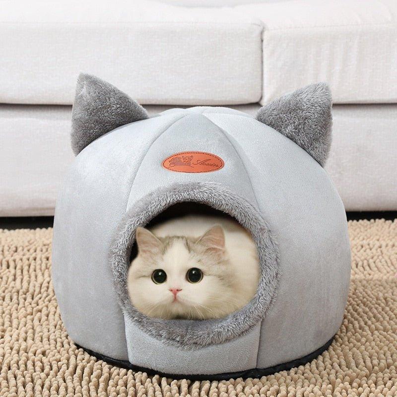 New Deep Sleep Comfort In Winter Cat Bed Iittle Mat Basket Small Dog House Products Pets Tent Cozy Cave Nest Indoor Cama Gato - Pampered Pets