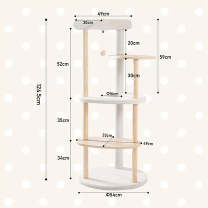 Rocket Styling Cat Tree Condo Scratching Post Multi-level Cat Towel Cozy Perches Climbing Tree Toys Activity Furniture Protector - Pampered Pets