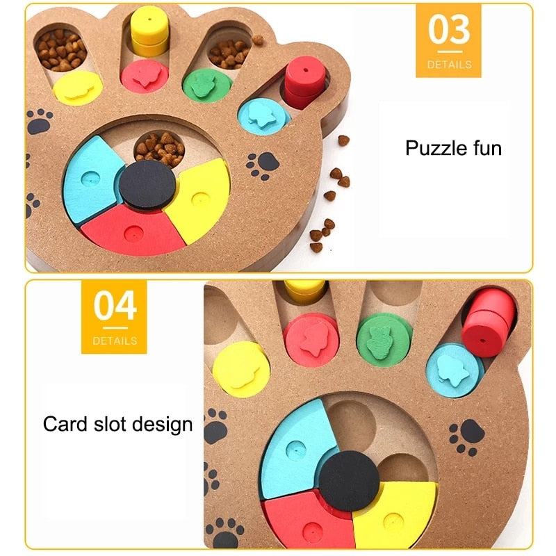 Pet Cat Puppy Training Games Feeding Food Intelligence Toy - Pampered Pets