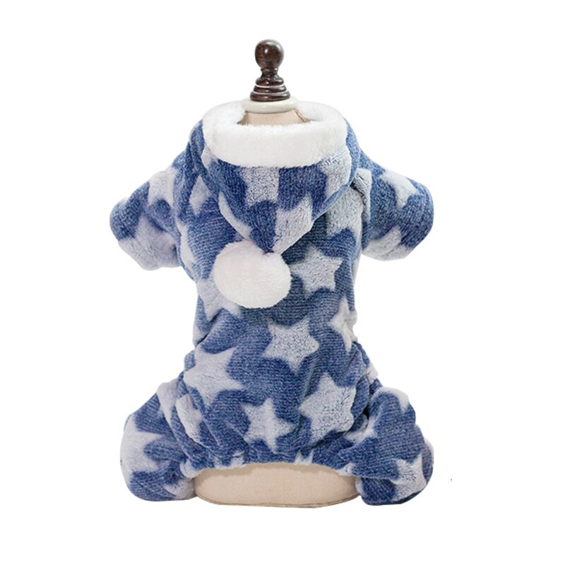 Autumn Winter Pet Dog Pajamas Jumpsuit for Small Dogs Shih Tzu Yorkshire Pullovers Soft Fleece Puppy Cat Clothes Pets Clothing - Pampered Pets