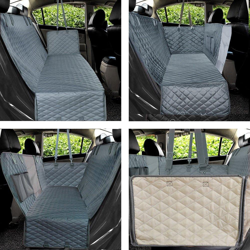 PETRAVEL Dog Car Seat Cover Waterproof Pet Travel Dog Carrier Hammock Car Rear Back Seat Protector Mat Safety Carrier For Dogs - Pampered Pets