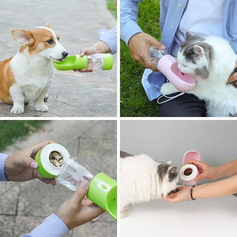 Hoopet Huisdier Fles Hond Water Feeder Kom Draagbare Water Voedsel Fles Huisdieren Outdoor Reizen Drinken Hond Kommen Water Kom Voor honden - Pampered Pets